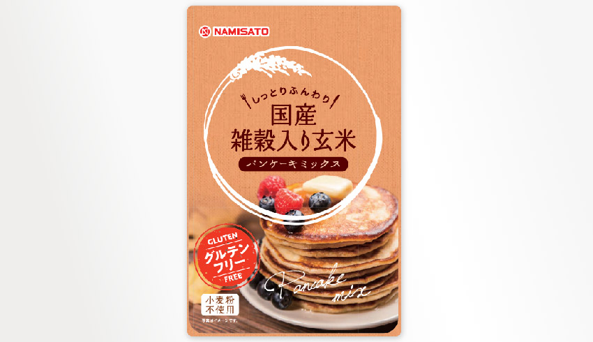 国産雑穀入り玄米パンケーキミックス 200g