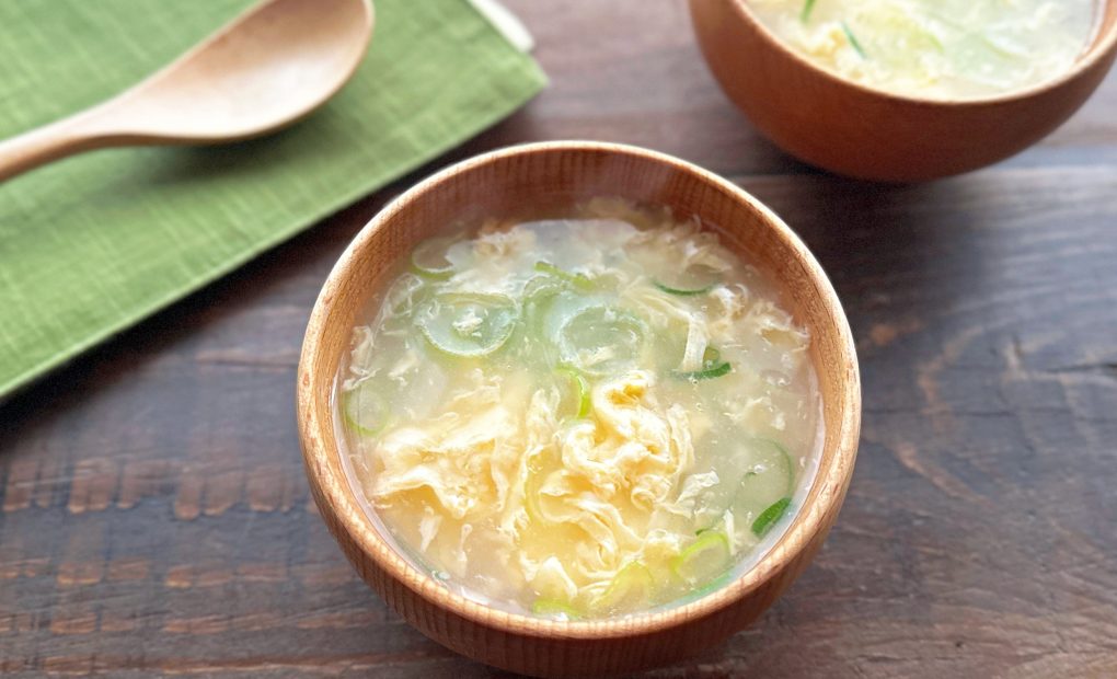 米粉でやさしいとろみ！かき玉スープ