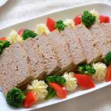 【料理研究家さとみわさん監修】パン粉不要！米粉のミートローフ