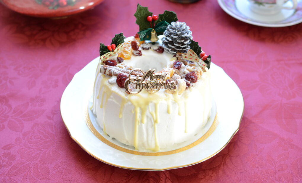 米粉のクランベリーシフォンケーキ