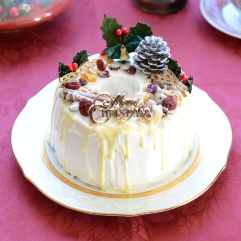 米粉のクランベリーシフォンケーキ