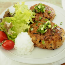 しあわせハンバーグ用で作る【ヘルシー豆腐ハンバーグ】